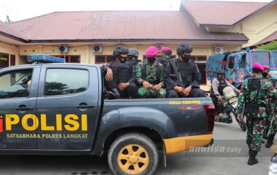 Antisipasi Kerawanan Kamtibmas, TNI-Polri Patroli Sekala Besar