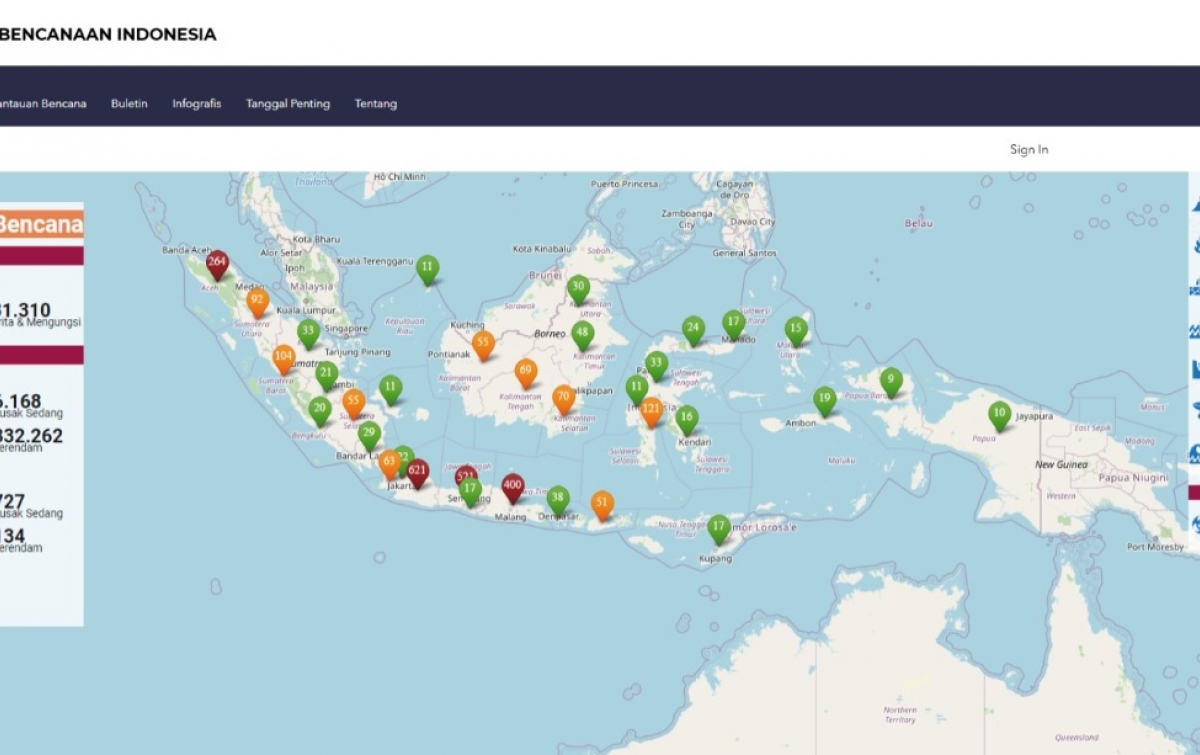 Akses Data Dan Informasi Bencana Indonesia, Jelajahi Aplikasi Ini ...