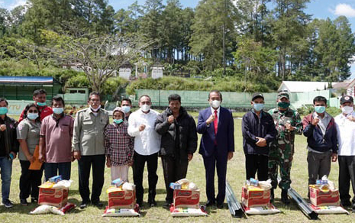Edy Rahmayadi Beri Bantuan Kepada Korban Bencana