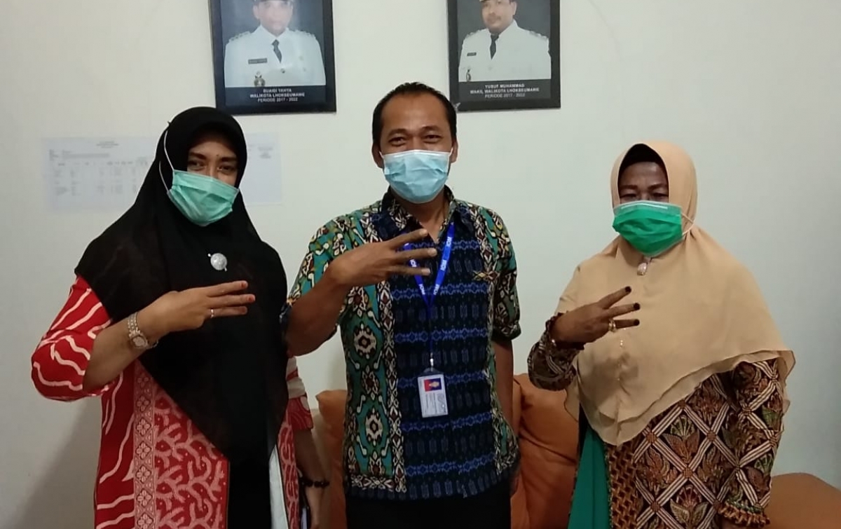 DP3AP2KB Lhokseumawe Beri Dampingan ke Pengungsi Rohingya