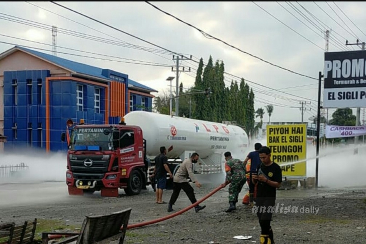 Truk Tangki Pengangkut Lpg Bocor Pertamina Pastikan Pasokan Gas Di Aceh Tetap Lancar Nasional 9332