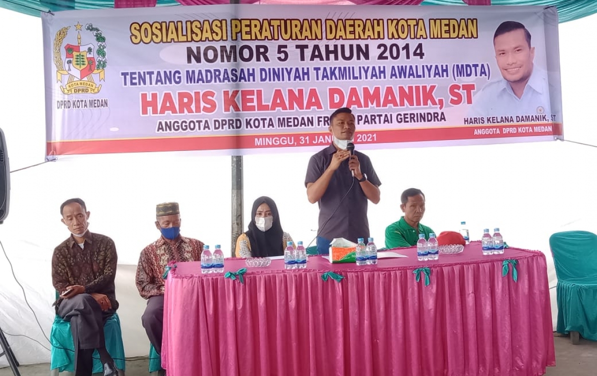 Haris Kelana Ingatkan Pemko Medan Terbitkan Perwal Terkait Perda MDTA