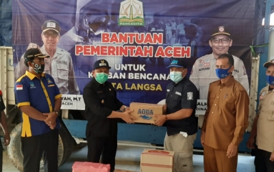 Wakil Walikota Langsa Terima Bantuan dari Pemprov Aceh