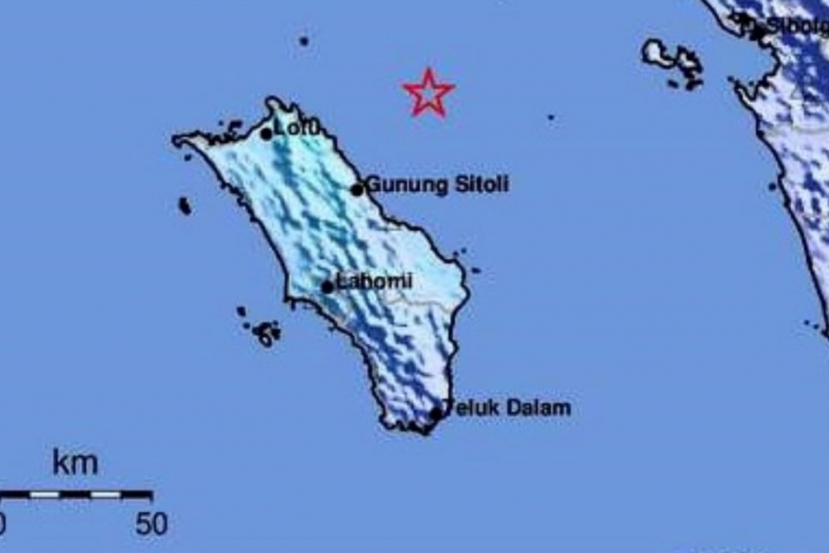 BMKG: Gempabumi 4,5 Magnitudo Guncang Pulau Nias