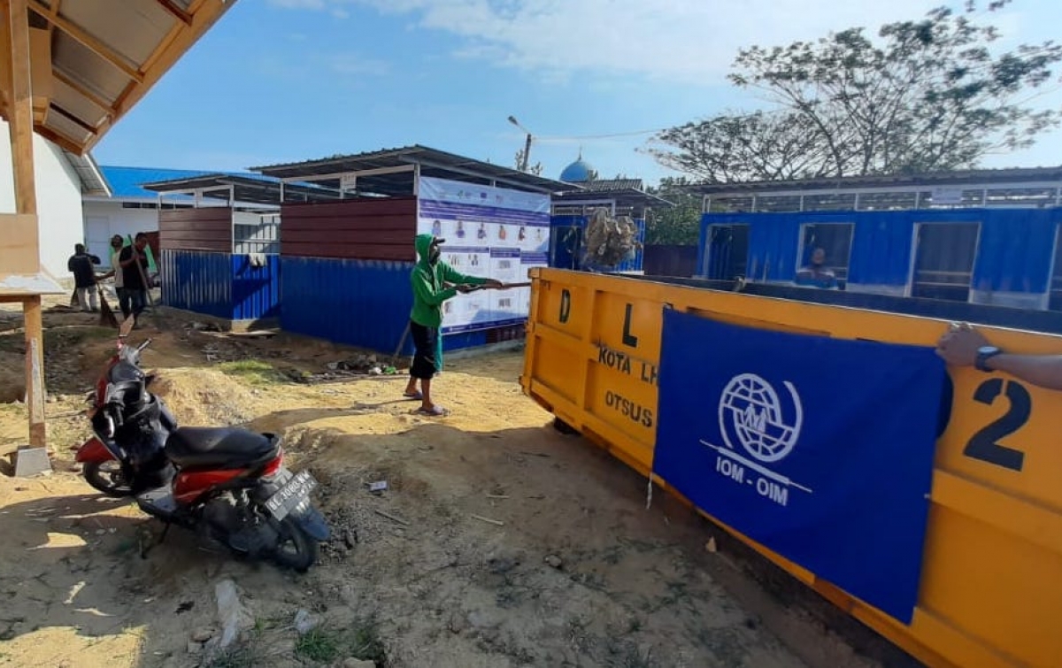 Satgas Covid-19 Lhokseumawe Disinfeksi Kamp Rohingnya