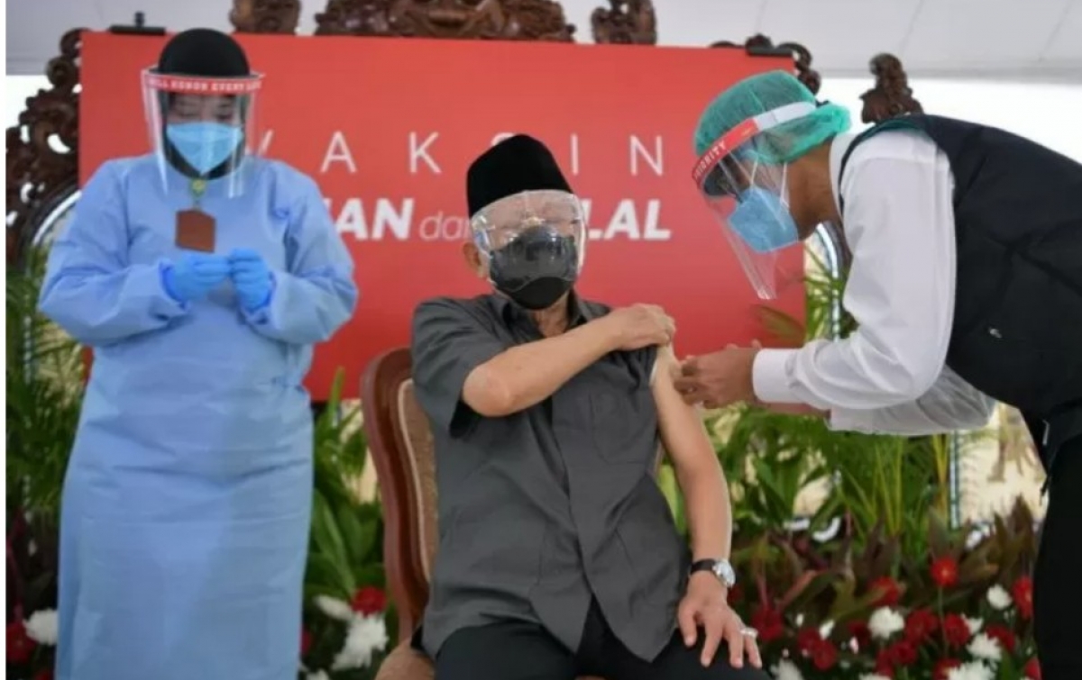 Tanggapan Wapres Ma'ruf Amin Setelah Divaksin