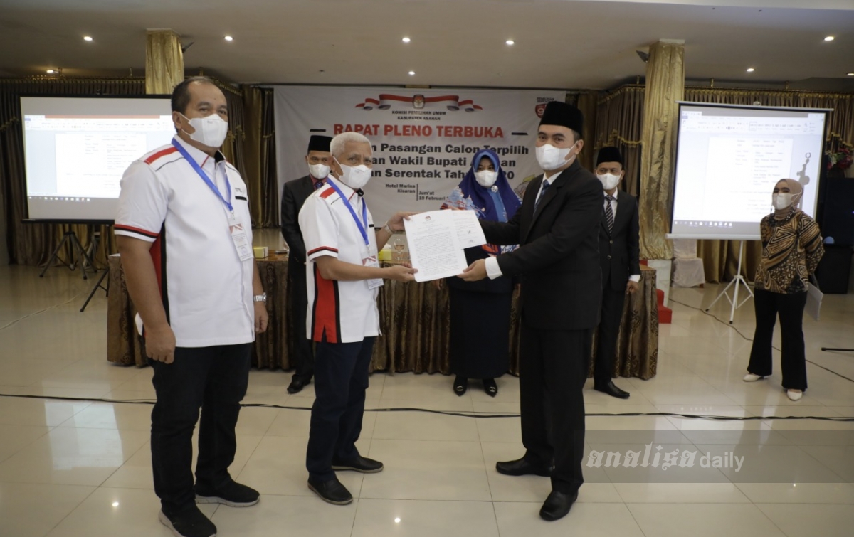 KPUD Asahan Tetapkan Surya-Taufik Pemenang Pilkada