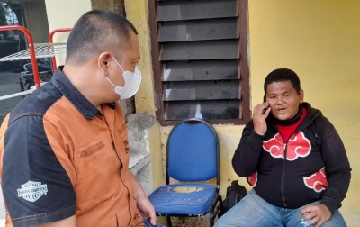 Polsek Medan Sunggal Pulangkan Romadoni ke Jawa Timur