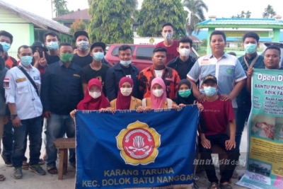 Karang Taruna Batu Nanggar Kumpulkan Donasi Untuk Pengobatan Rivan Fadil