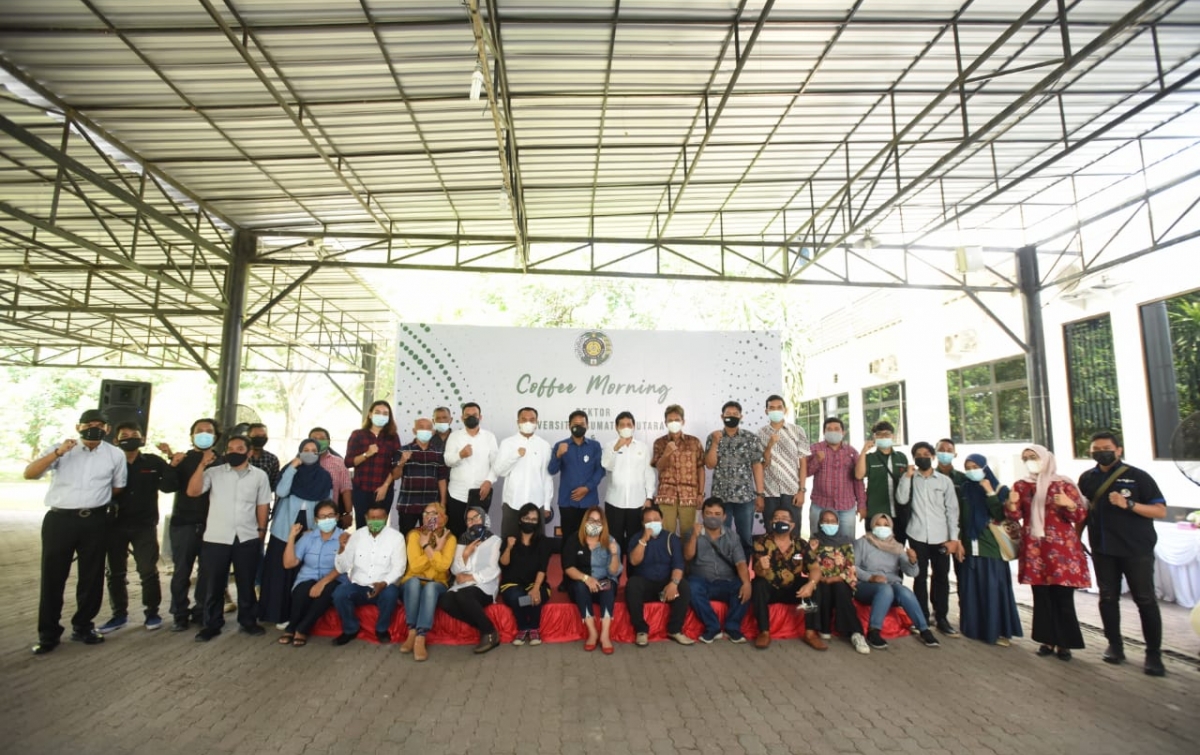 Rektor USU Muryanto Amin Jalin Sinergitas dengan Media