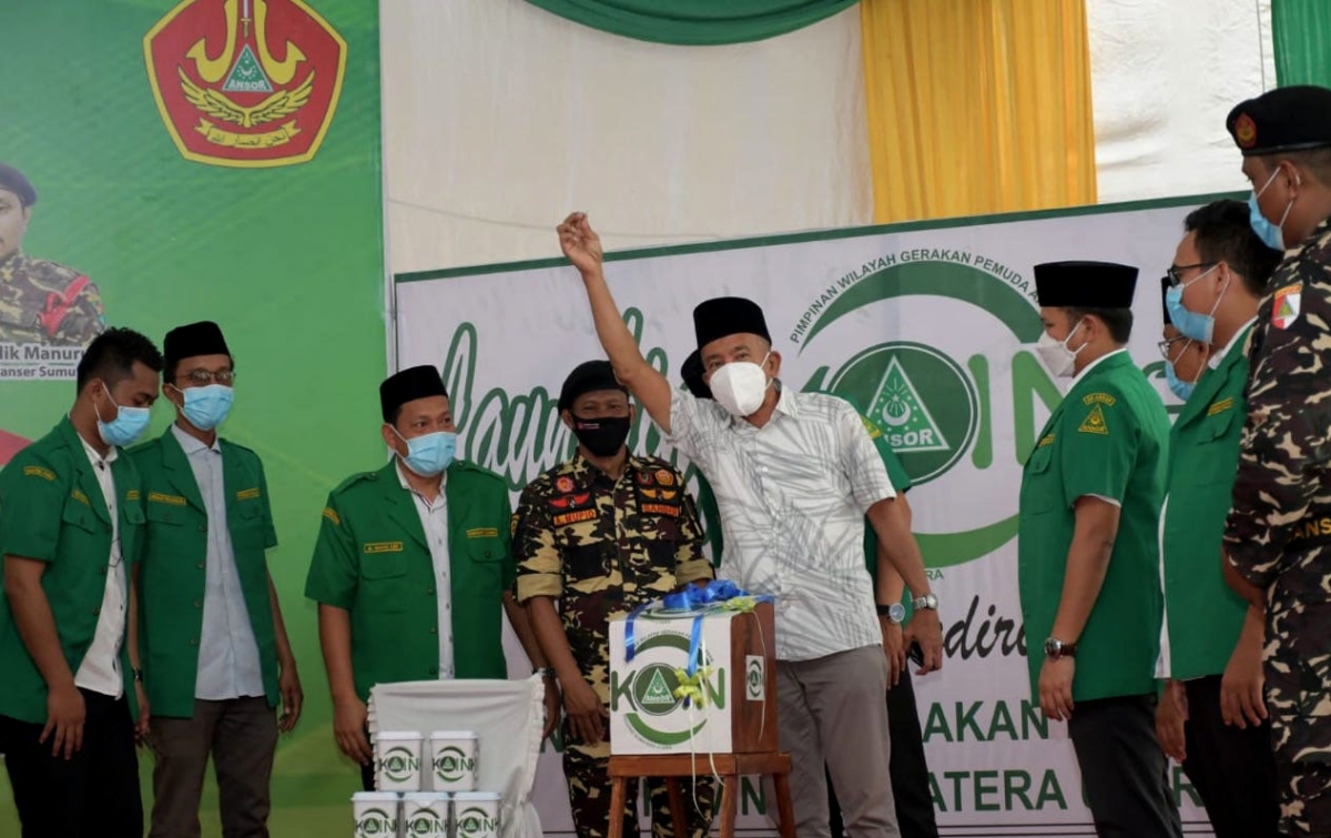Mahsin Hadiri Pembukaan PKL dan Susbalan GP Ansor Sumut