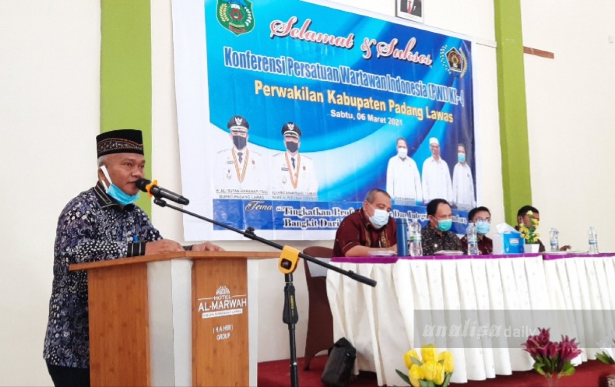 Konferensi PWI Palas Dibuka Wakil Bupati