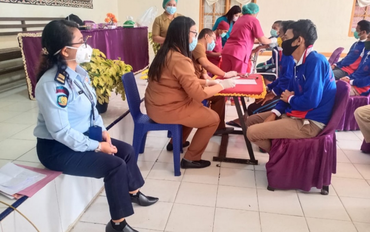 Rutan Tarutung Gelar Penyuluhan dan Pemeriksaan Kesehatan