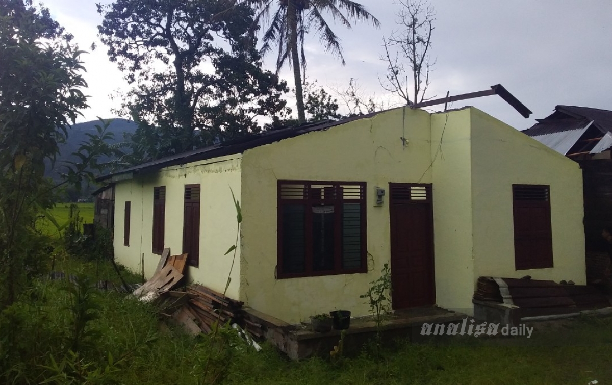 Puluhan Rumah di Taput Rusak Diterjang Angin Kencang