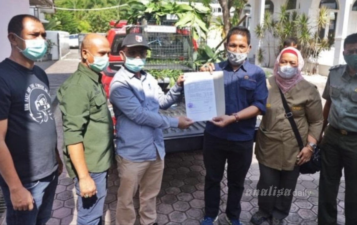 Burung Langka Dibawa dari Rumah Dinas Wagub Aceh