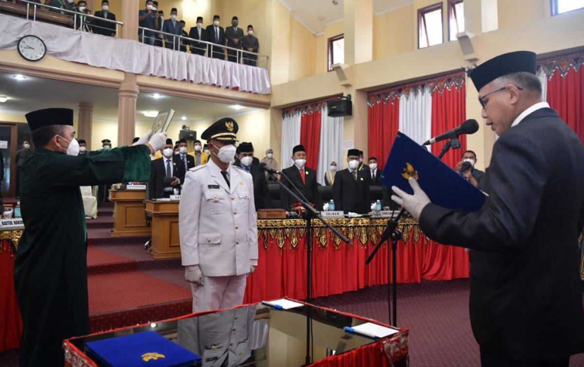 Gubernur Aceh Lantik Dailami Sebagai Wakil Bupati Bener Meriah
