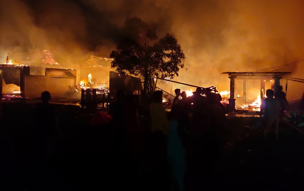 9 Rumah Terbakar, Sumber Api Diduga dari Obat Nyamuk