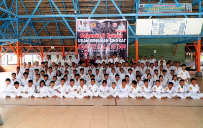 Seratusan Karateka Perguruan Kala Hitam Ikuti UKT