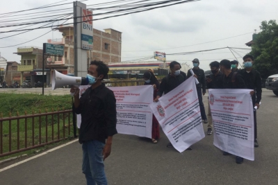 ALAMP AKSI Minta Polda Sumut Usut Dugaan Korupsi di KPU Binjai