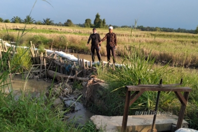 Petani di Dolok Masihul Keluhkan Bendungan Irigasi Rusak