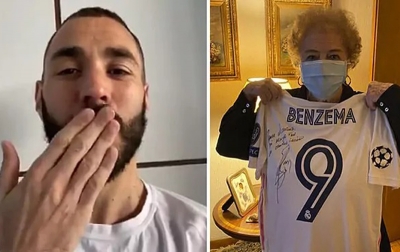 Hadiah Benzema Kepada Wanita Berusia 100 Tahun
