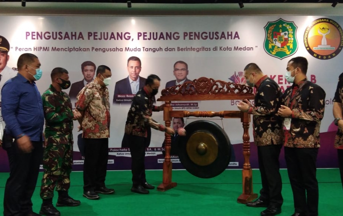 Rakercab BPC HIPMI Medan 2021, HIPMI Diajak Berkolaborasi Bangkitkan Perekonomian Medan