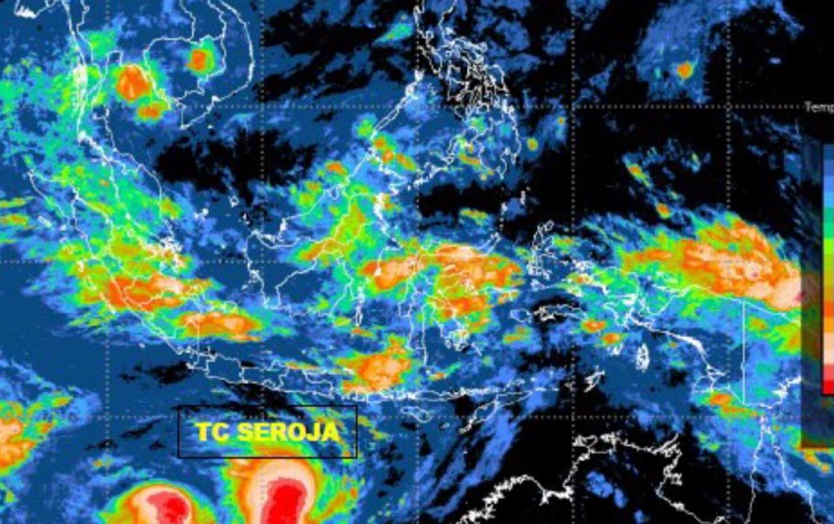 Intensitas Siklon Tropis Seroja Meningkat