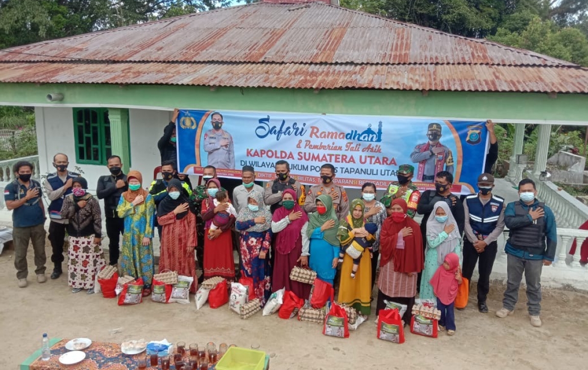 Jelang Ramadan, Kapolda Sumut Berikan Tali Asih di Tapanuli Utara