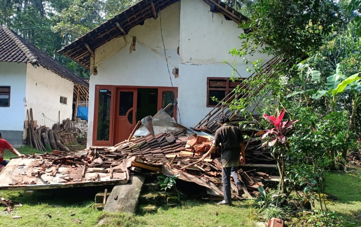 Pascagempa, 300 Lebih Rumah Rusak di Beberapa Wilayah Provinsi Jatim