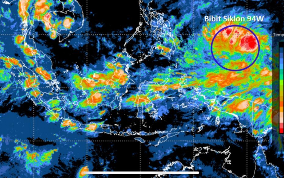 Pemerintah Daerah Diminta Waspadai Potensi Bibit Siklon Tropis 94W