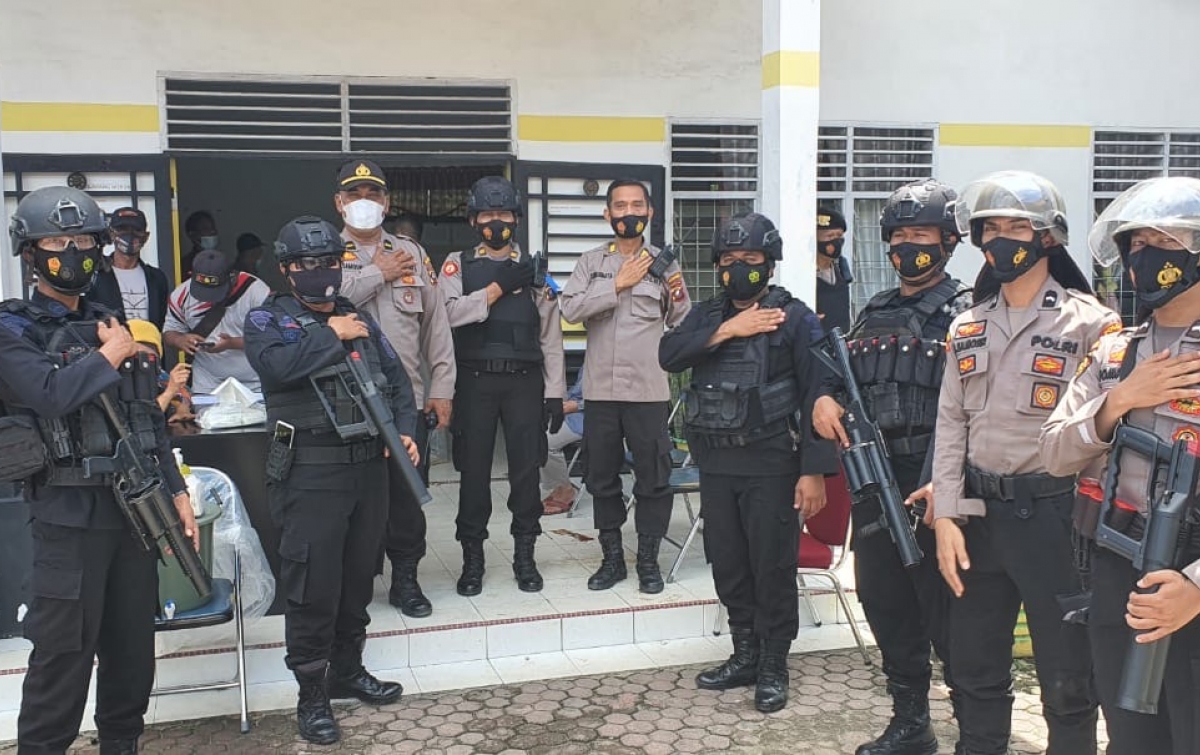 Rapat Pleno Terbuka di Labuhanbatu dan Labusel, Personel Brimob Disiagakan