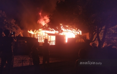 Satu Unit Rumah di Siantar Terbakar