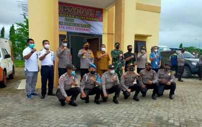 Kapolresta Deli Serdang Resmikan Polsek Bandara Kualanamu