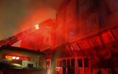 5 Ruko di Jalan Rahmadsyah Medan Hangus Terbakar