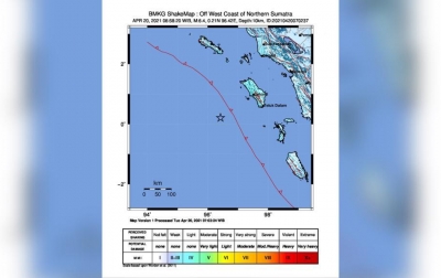 Gempa Magnitudo 6,4 Terjadi di Nias Barat