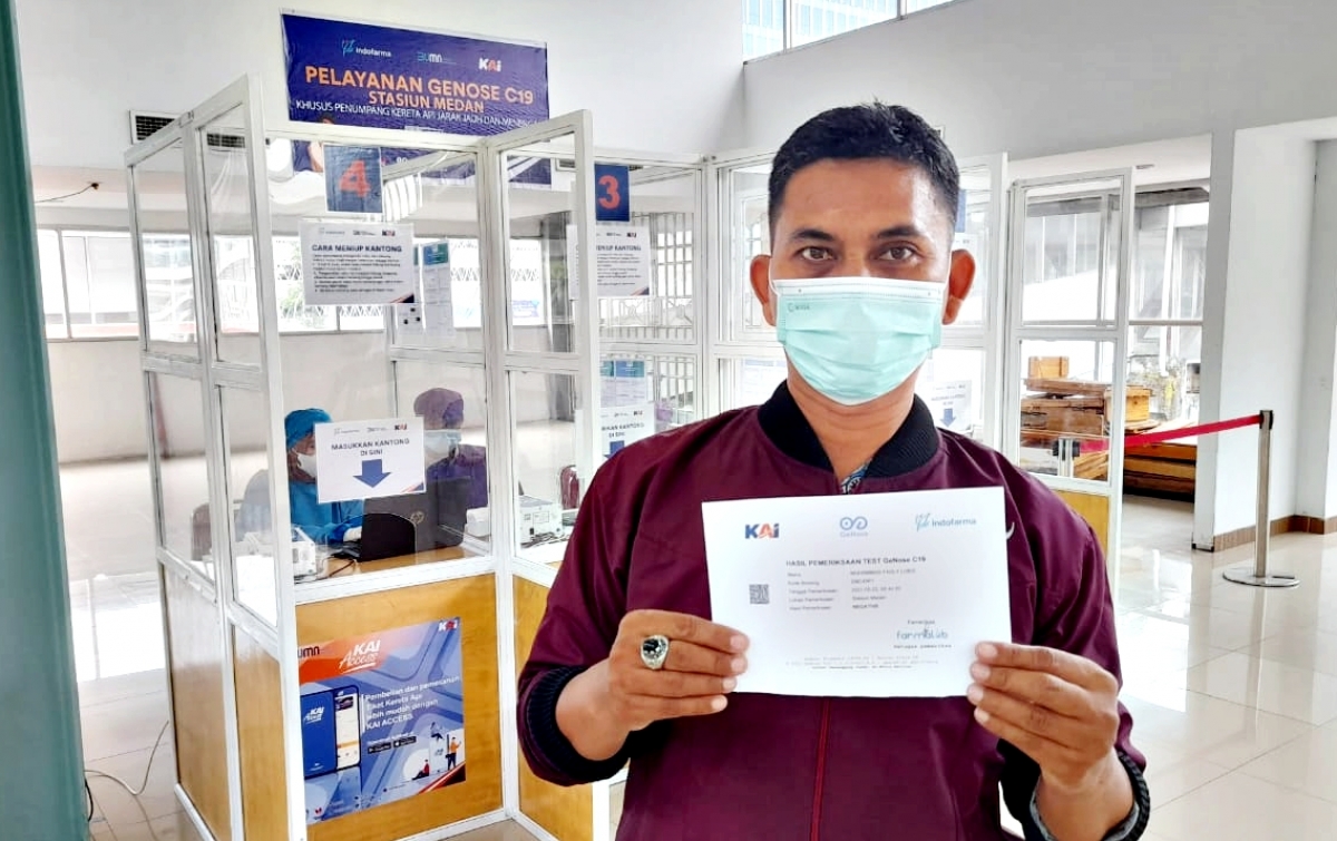 Stasiun Medan Sediakan Layanan Pemeriksaan GeNose C-19 Bagi Penumpang KA