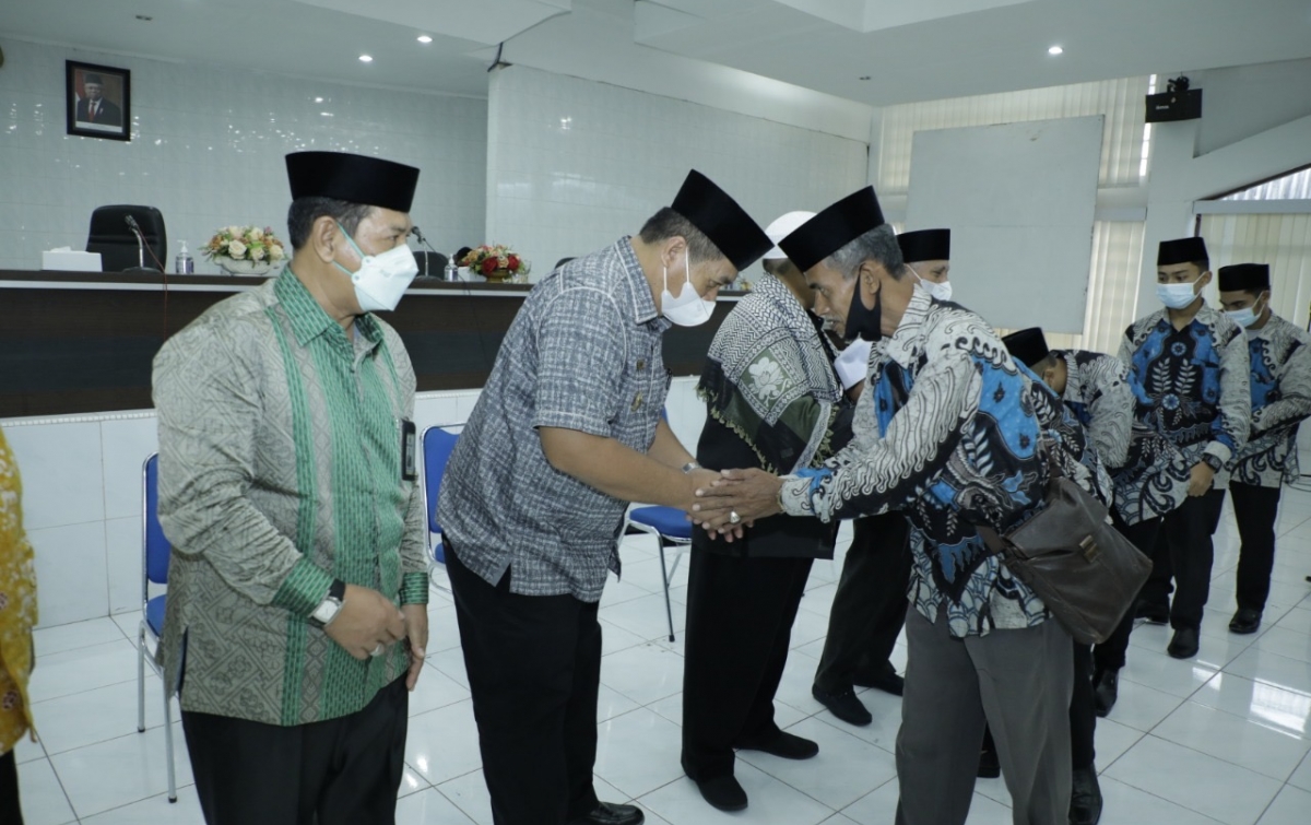 Pesan Bupati Asahan ke Kafilah: Selalu Terapkan Prokes Covid-19