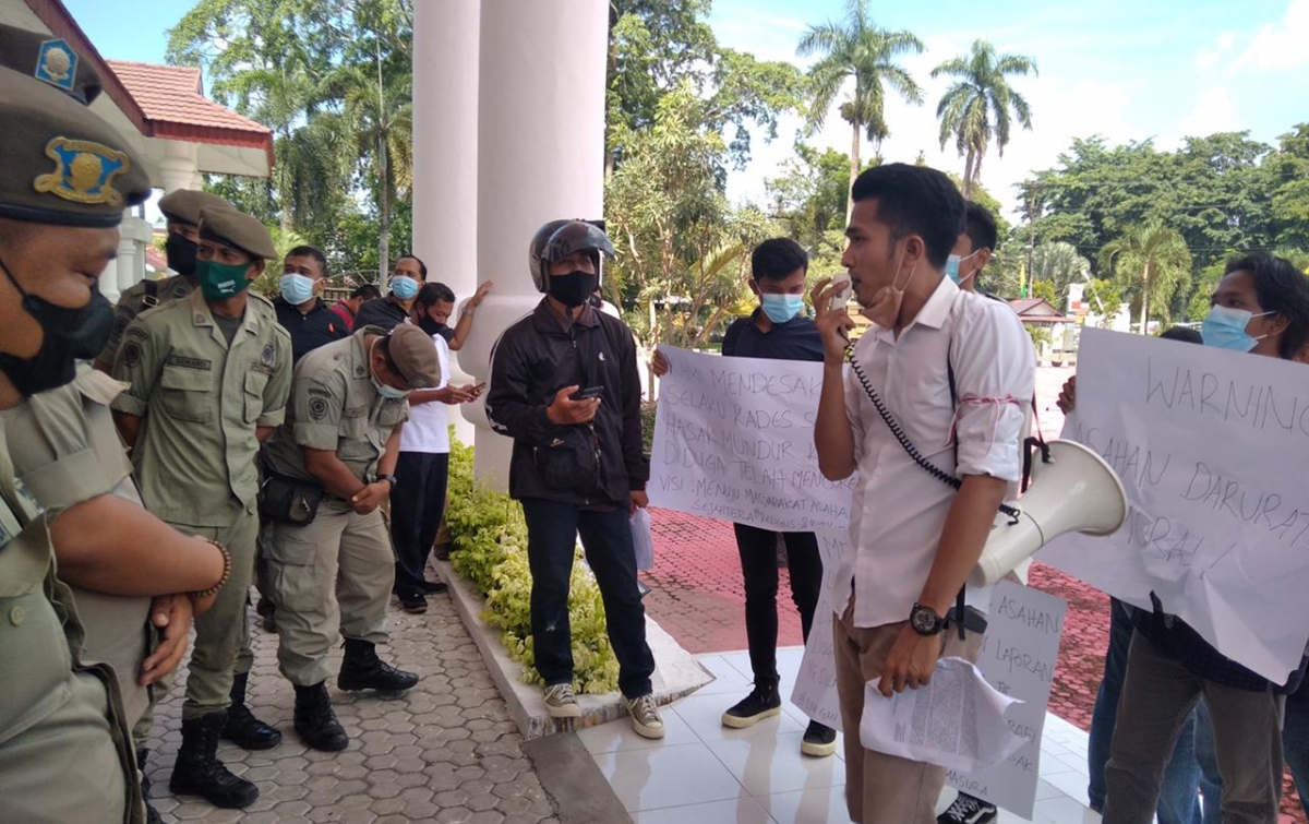 Mahasiswa di Asahan Unjuk Rasa Terkait Dugaan Oknum Kades Berbuat Asusila