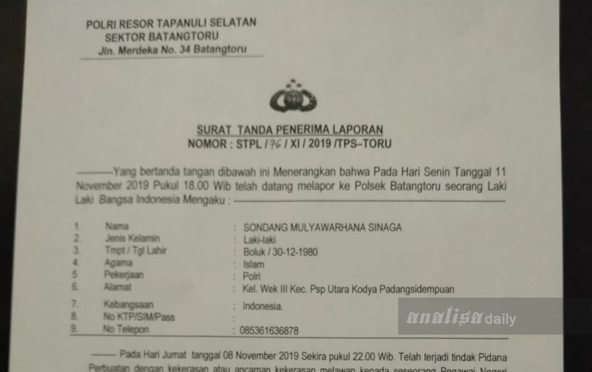 Polda Sumut Diminta Tangkap Oknum Anggota DPRD Tapsel