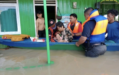 Banjir di Tanah Bumbu Belum Surut, Lebih 200 Warga Bertahan di Pengungsian