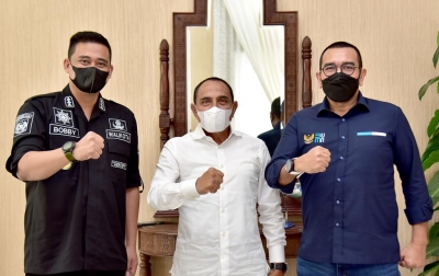 Bobby Nasution Kembali Temui Gubsu Edy Rahmayadi, Kali Ini Ada Arya Sinulingga