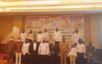Gubsu Lantik Pengurus Forum CSR Kesejahteraan Sosial Sumut
