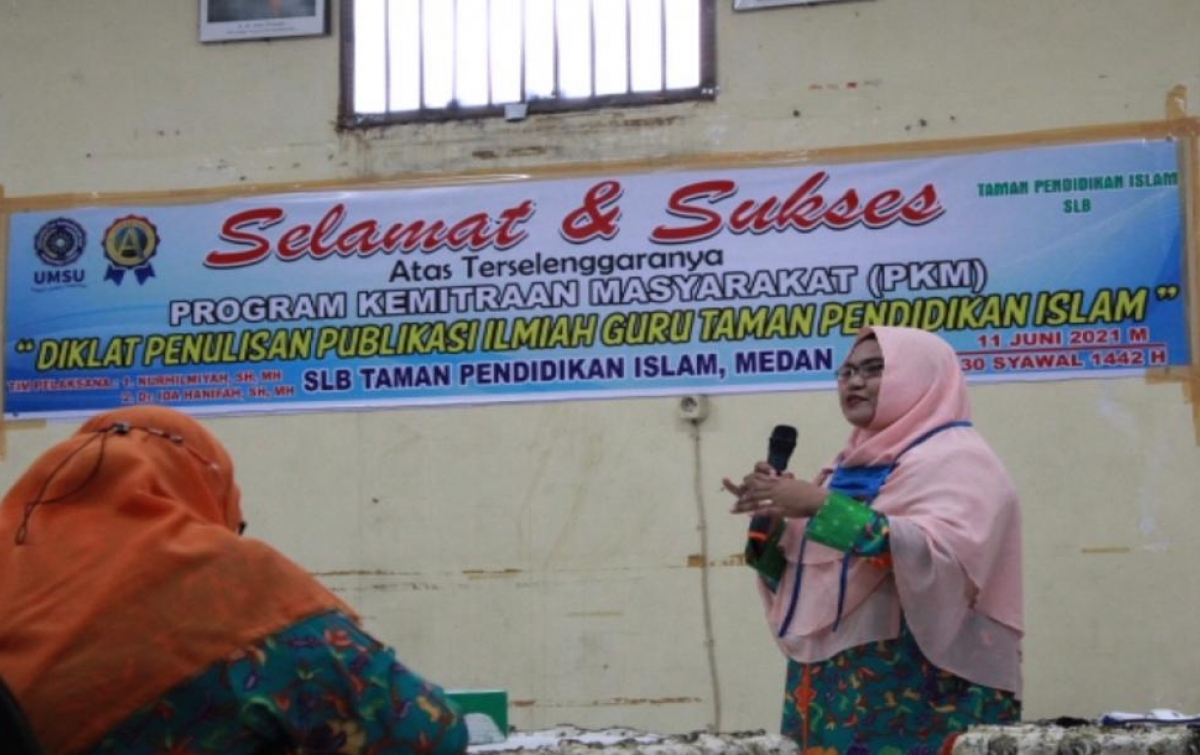Dosen UMSU Gelar Diklat Penulisan Publikasi Ilmiah Guru SLB TPI Medan