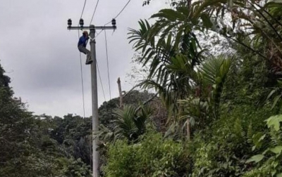 2 Dusun di Kaki Bukit Barisan Kini Dialiri Listrik