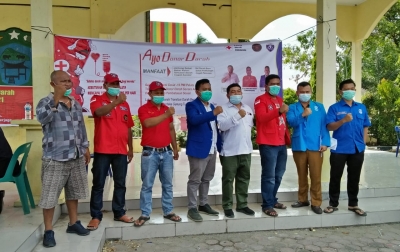 Aksi Donor Darah GAMKI dan Pemuda Batak Bersatu Paluta Sukses