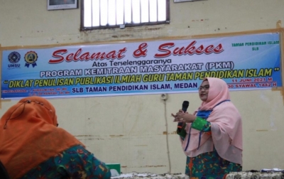 Dosen UMSU Gelar Diklat Penulisan Publikasi Ilmiah Guru SLB TPI Medan