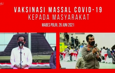 Jokowi Minta Target Vaksinasi Covid-19 di Daerah Naik 2 Kali Lipat