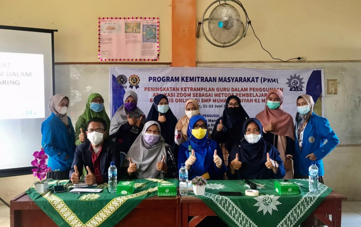 Zoom Sebagai Media Pembelajaran Online di SMP Muhammadiyah 61 Medan