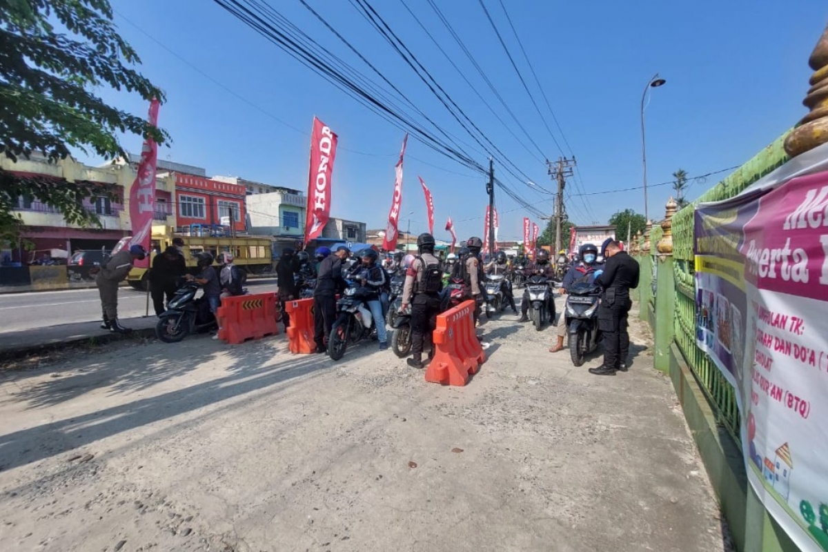 Operasi PPKM Darurat, Polresta Deli Serdang Putar Balik 650 Kendaraan