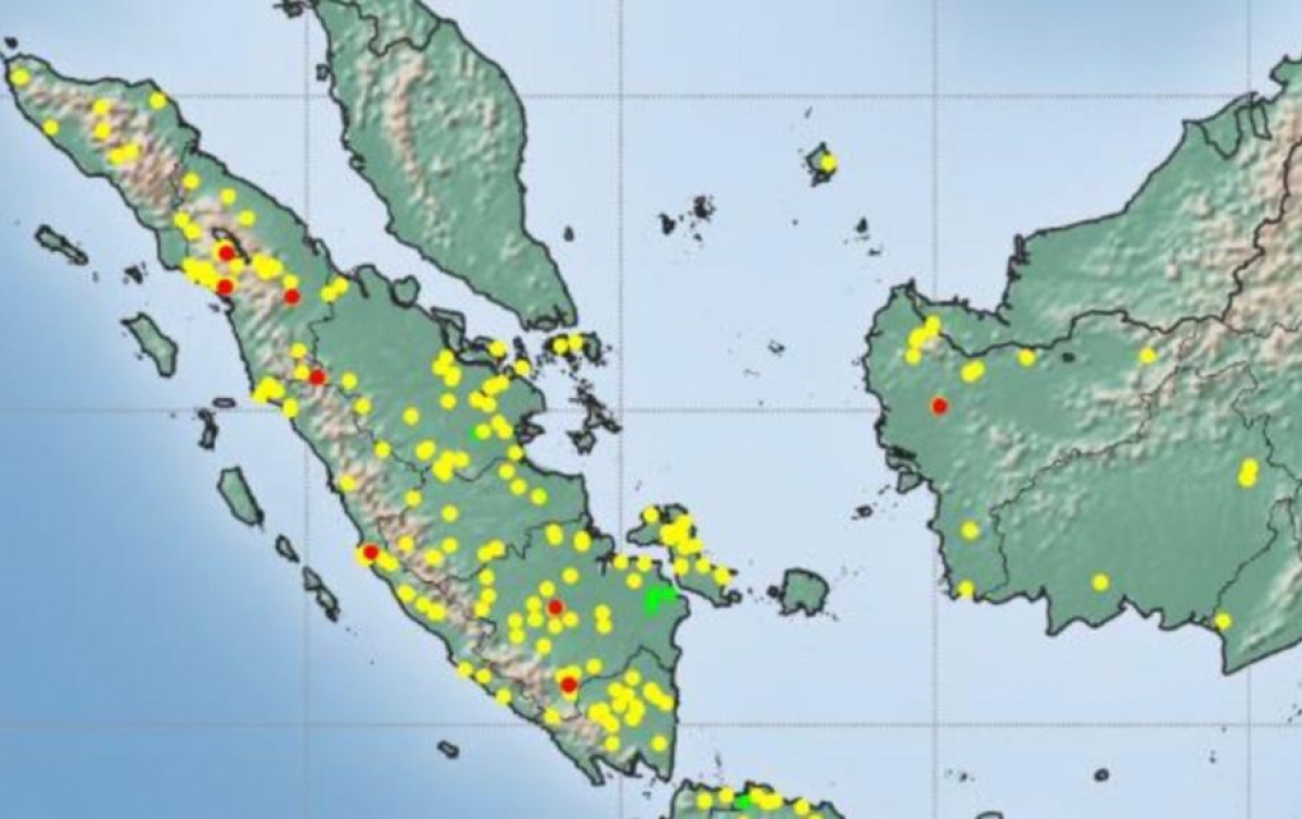 BMKG Pantau 44 Titik Panas di Sumut